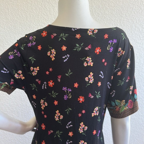 JOHNNY WAS Nani Twist-Front Mini Shift Dress - Picture 9 of 10